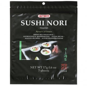 Alga Sushi-Nori 7 Folhas Tostada Mitoku 17g