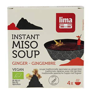 Sopa Miso Inst. Gengibre 4x15g Bio