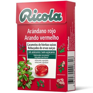 Rebuçados de Arando Vermelho sem açúcar 50g