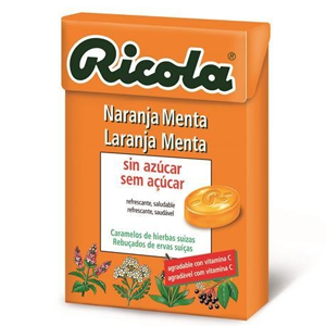 Rebuçados Laranja-Menta sem açúcar 50g