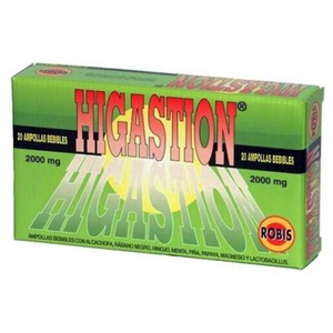 Higastion 20 ampolas 2000mg