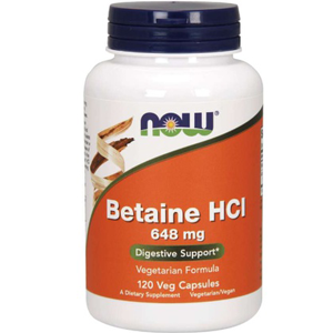 Betaine HCL 120 caps.